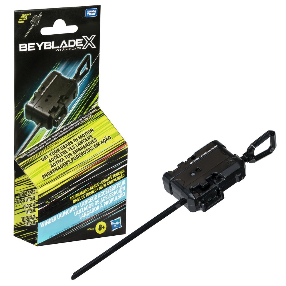 Beyblade X Official Winder Launcher for use with Beylade X Spinning Top Toys and Beystadium; Great Gift for 8 Year Old Boys and Girls