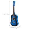 23 Inch Kids Acoustic Guitar, Beginner Folk Guitar, 6-String Wooden Toy for Children, Blue, Ideal for Learning and Entertainment view 4