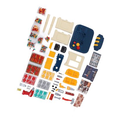 Kids Toy Tool Set, Plastic Lifelike Simulation, Simulated with Electric Drill, Develops Hands On Skills, for Boys Over 3 Years Old