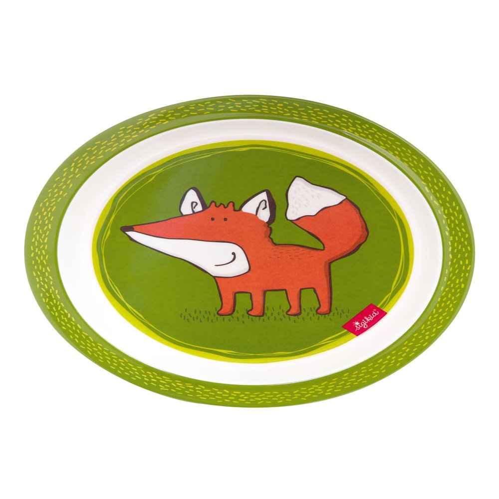 Sigikid Plate Fox Forest Fox rPET green, one size