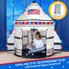 W&O Space Shuttle Explorer Tent with Blast-Off Button, LED Lights & 3 Space Toys  Rocket Ship Play Tent for Kids Ages 3-5 view 3