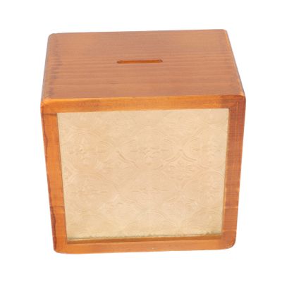 Abaodam Solid Wood Piggy Bank Cashbox Home Decoration Tabletop Coin Box Box