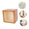 Abaodam Solid Wood Piggy Bank Cashbox Home Decoration Tabletop Coin Box Box view 4