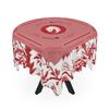 Red Asian-Inspired Mahjong Tablecloth, Vibrant Chinoiserie Design, Table Cover, Festive Gathering Focal Point for Family Bonding view 4