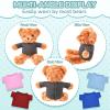 Jecery 8 Pcs Bear Plush Shirts Clothes Fit 14-18 Inches Bears Sublimation Stuffed Cute Toy Clothes DIY Make Your Own Plush Doll Valentines Gifts(Dark) view 3