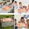 WGOS Horse Race Board Game, Horse Race Game, Horse Racing Board Game Foldable and Portable with 11 Metal Horses, 2 Sets of Cards, and 2 Dice, Red view 4