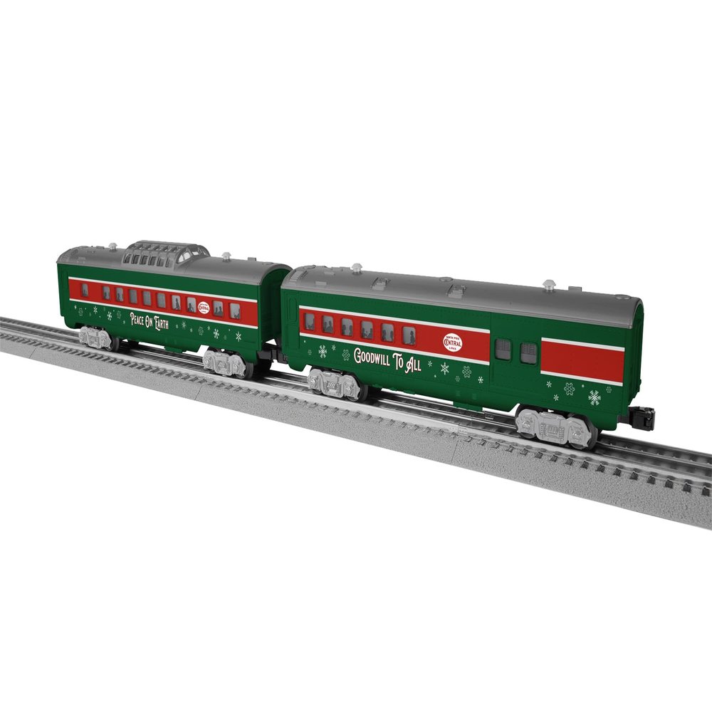 Lionel Sleigh Bell Limited Passenger O Gauge Model Train 2 Car Pack