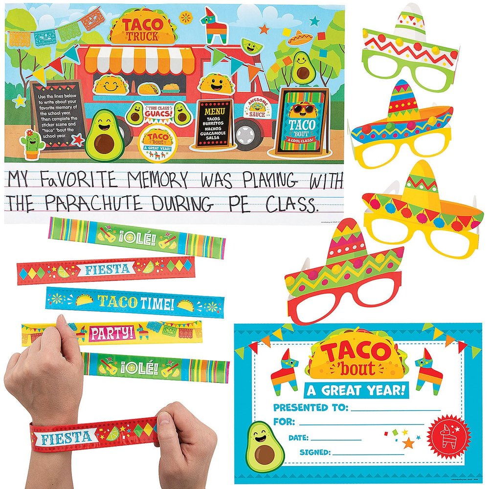 Fun Express Taco Bout a Great Year Last Day Kit Assortments May Vary