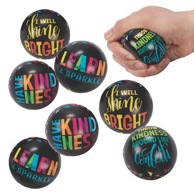 Fun Express Mini Classroom Confetti Stress Balls Bulk 48 Pc