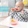 Bumkins Feeding Set with Suction, Includes Spoon and Lid, Training Essentials for Baby-Led Weaning, Toddler Self-Feeding, Babies Eating at 4 Mos Up, Pink Jelly view 2