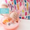 Bumkins Feeding Set with Suction, Includes Spoon and Lid, Training Essentials for Baby-Led Weaning, Toddler Self-Feeding, Babies Eating at 4 Mos Up, Pink Jelly view 4