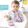 Bumkins Feeding Set with Suction, Includes Spoon and Lid, Training Essentials for Baby-Led Weaning, Toddler Self-Feeding, Babies Eating at 4 Mos Up, Purple Jelly view 2