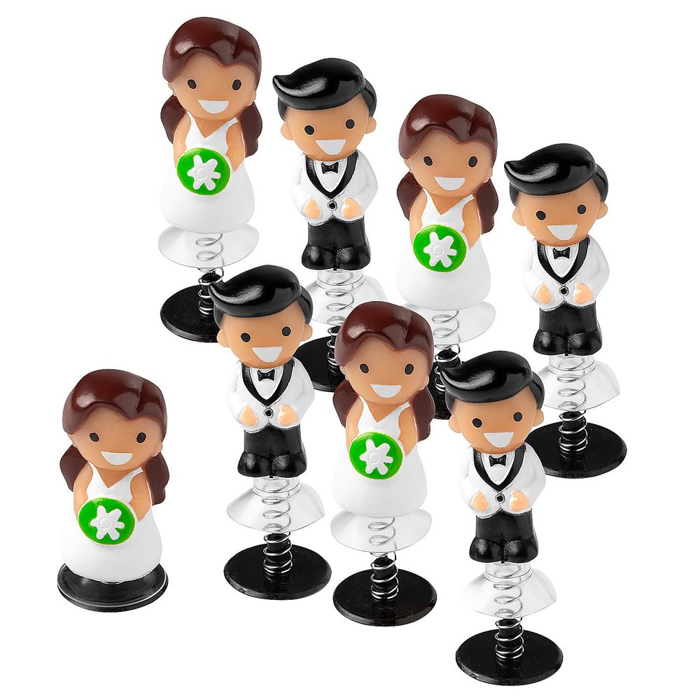 Fun Express Bride & Groom Toy Pop-Ups Wedding Party Favors  Ideal for Bridal Showers and Receptions - 48 Pieces
