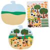 Fun Express Pumpkin Patch-Shaped Sticker Scenes Bulk 72 Pc view 1