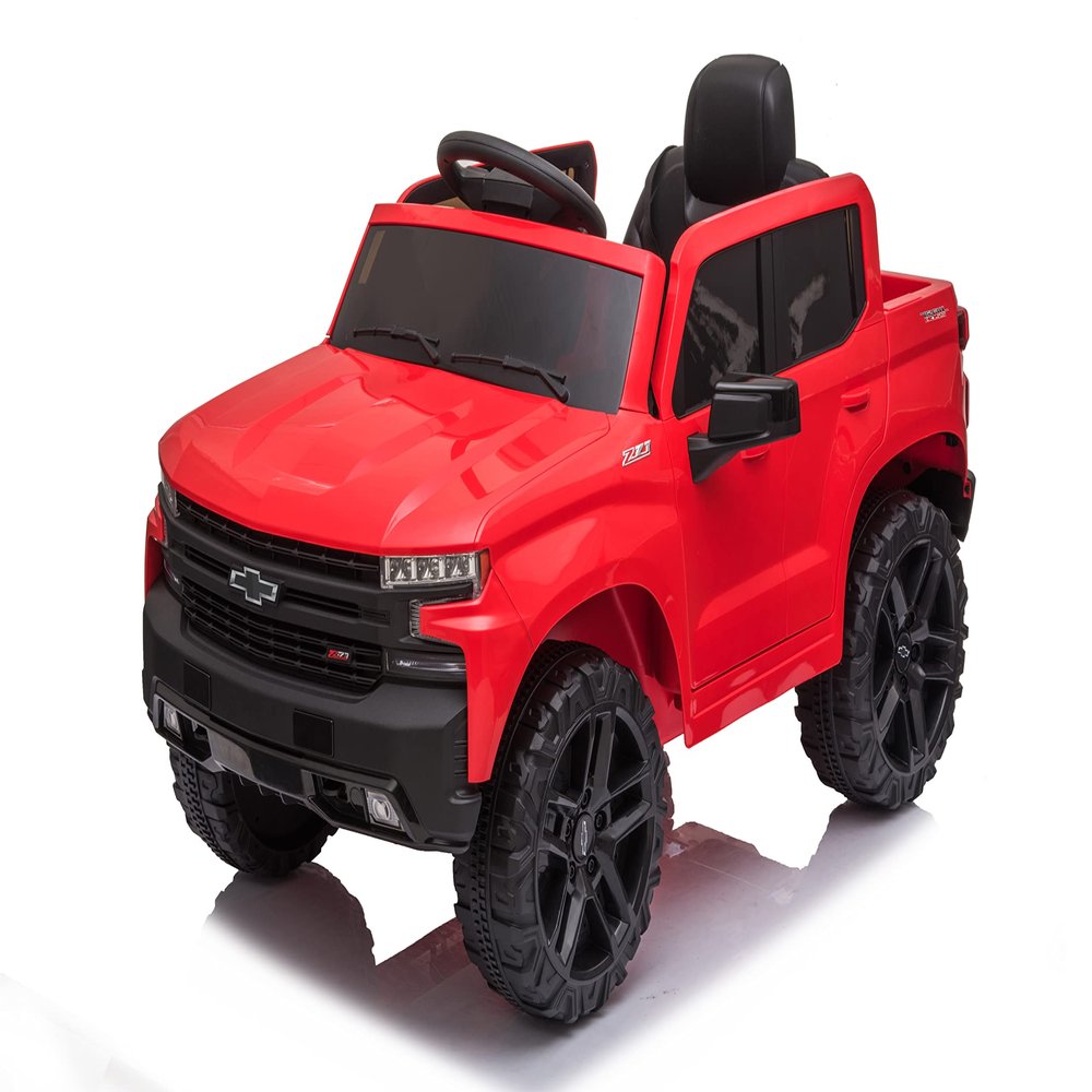 12V Kids Ride on TruckElectric Ride on CarElectric Vehicle for Kids/Toddlers, with Remote Control, MP3/Bluetooth, Spring Suspension, LED Lightred