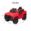 12V Kids Ride on TruckElectric Ride on CarElectric Vehicle for Kids/Toddlers, with Remote Control, MP3/Bluetooth, Spring Suspension, LED Lightred view 2