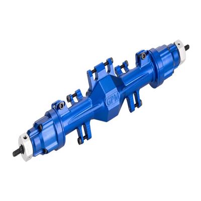 Aluminum 7075 Quick Release Rear Axle Housing Kit for Losi 1/18 Mini LMT 4X4 Brushed Monster Truck RTR-LOS01026 Upgrade Parts - Blue