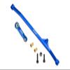 Aluminum 7075 Steering Tie Rod & Drag Link for Losi 1/18 Mini LMT 4X4 Brushed Monster Truck RTR-LOS01026 Upgrade Parts - Blue view 1