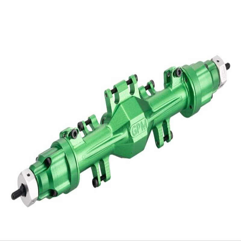 Aluminum 7075 Quick Release Rear Axle Housing Kit for Losi 1/18 Mini LMT 4X4 Brushed Monster Truck RTR-LOS01026 Upgrade Parts - Green