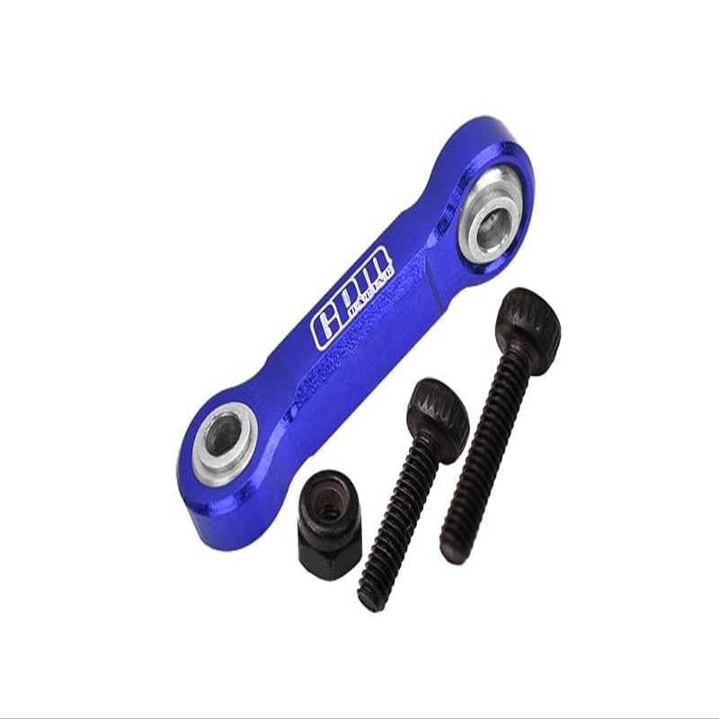Aluminum 7075 Steering Drag Link for Losi 1/18 Mini LMT 4X4 Brushed Monster Truck RTR-LOS01026 Upgrade Parts - Blue