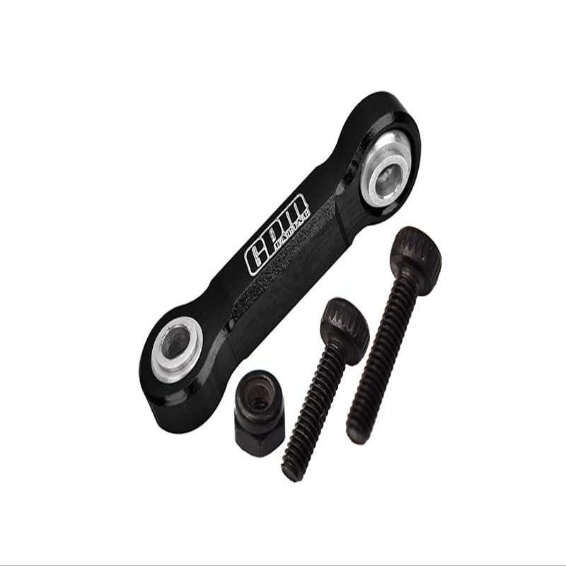 Aluminum 7075 Steering Drag Link for Losi 1/18 Mini LMT 4X4 Brushed Monster Truck RTR-LOS01026 Upgrade Parts - Black