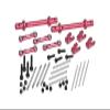 Aluminum Front & Rear Sway Bar for Losi 1/18 4WD Mini-LMT Monster Truck LOS01026 Upgrade Parts - Red view 1