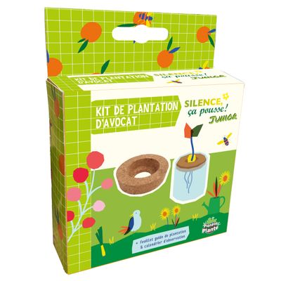 Planet Plant - Avocado Planting Kit - Silence a Pousse - 170076SP - Cork - Garden - Nature - Plant - Creative - Grass - for Children - From 3 Years