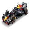 Bburago 1:24 Scale 2023 Formula Racing Oracle RB19 (2023) Diecast Vehicle with Helmet, Verstappen #1 view 1