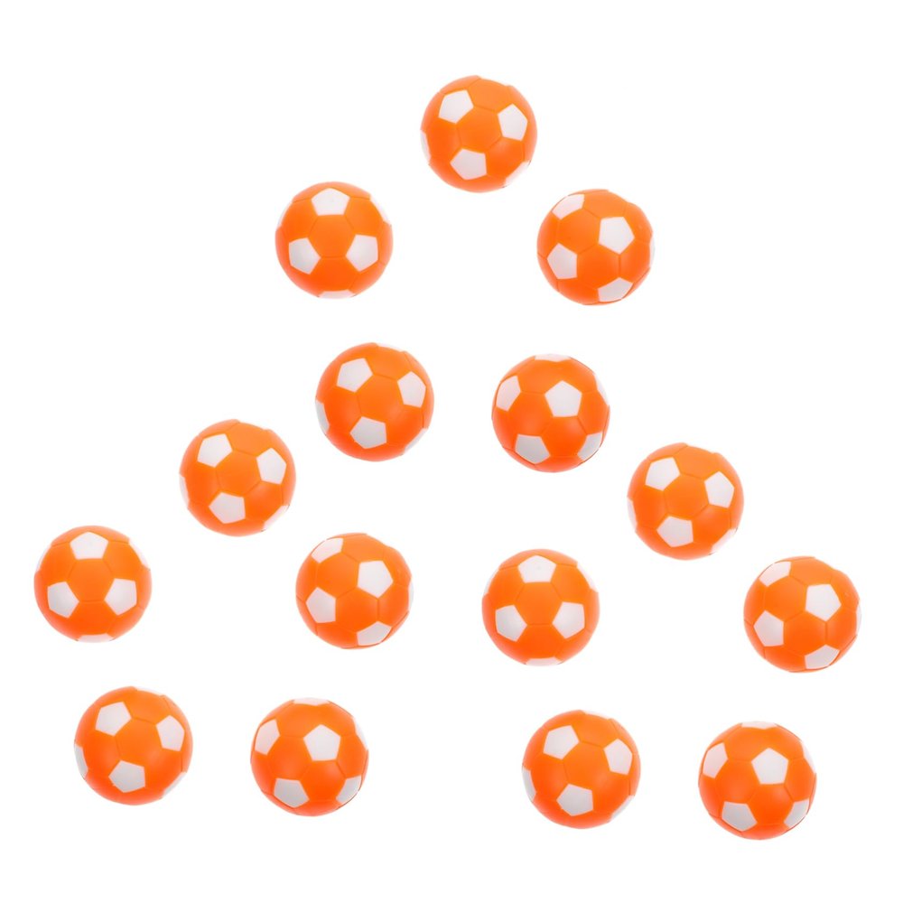 Gogogmee 15pcs Plastic Tabletop Footballs Mini Footballs for Desktop Soccer Indoor Soccer Ball Accessories