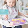 Bumkins Baby Silicone Little Dippers, Attaches to Bowls, Dishes and Plates, Sauce Cup, Holds Condiments, Dip, Puree, Toppings, Baby Led Weaning, Essential Feeding Supplies, Babies 6 Months Up, Pink view 4