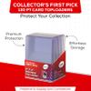 130pt Top Loader Pack - 10 Top Loaders - 1 Pack - for Thick Baseball, Basketball, Hockey, Football Cards and Memorbilia Cards view 3