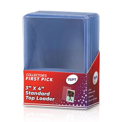 (25) 75pt Premium Top Loader Pack Card Sleeves Thick Storage Card Protector for Gaming Cards, Football, Basketball, Baseball, Hockey and Memorabilia Ultra Clear Card Sleeve Hard Protector Storage Pro