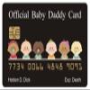 Aromabug Baby Daddy Card, Funny, like a bank card with raised numbers on front ((8 PACK) view 2