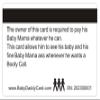 Aromabug Baby Daddy Card, Funny, like a bank card with raised numbers on front ((8 PACK) view 3
