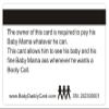 Aromabug Baby Daddy Card, Funny, like a bank card with raised numbers on front ((8 PACK) view 4