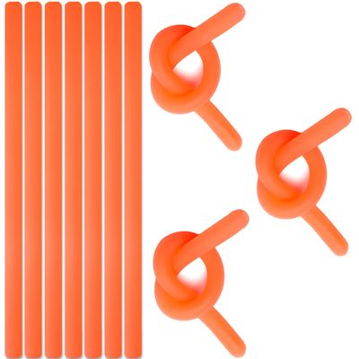 10 Pack Monkey Noodles - Stretchy Sensory Toys for Kids and Toddlers - Autism Sensory Products - Stretchy String - Party Favors for Kids - Treasure Box Toy for Classroom - Easter Toys - Red