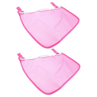 Vaguelly 2pcs Net Bag for Stroller Stroller Side Sling Bag Hooks Reusable Storage for Diapers Toys