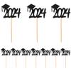 20Pcs Graduation Cake Picks Graduation Cupcake Toppers Elegant Cap Decorations for Party and Material for Celebrations and Gatherings view 1