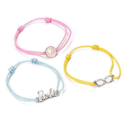 Barbie Set of three Friendship Bracelets, One Size, Zinc