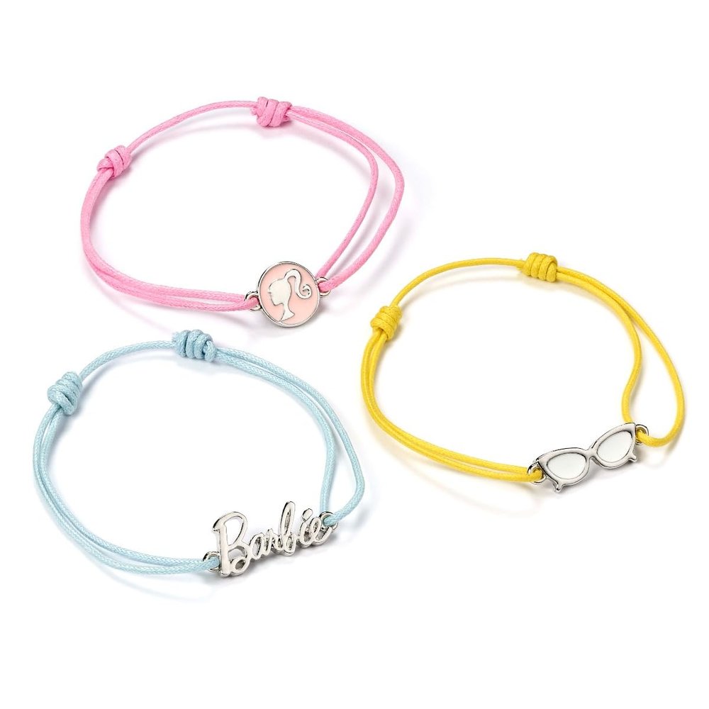 Barbie Set of three Friendship Bracelets, One Size, Zinc
