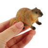 LIFKOME Groundhog Figurine Realistic Wildlife Animal Figure Desktop Decoration Cake Topper 3 Inch Simulation Groundhog Model for Home Nursery School view 3