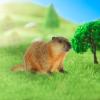 LIFKOME Groundhog Figurine Realistic Wildlife Animal Figure Desktop Decoration Cake Topper 3 Inch Simulation Groundhog Model for Home Nursery School view 4