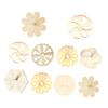FELTECHELECTR Wooden Kids Gyroscope Toys Unfinished Tops 10pcs Creative Painting Toys view 1