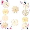 FELTECHELECTR Wooden Kids Gyroscope Toys Unfinished Tops 10pcs Creative Painting Toys view 2
