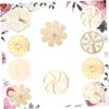 FELTECHELECTR Wooden Kids Gyroscope Toys Unfinished Tops 10pcs Creative Painting Toys view 4