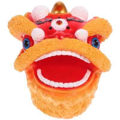 Abaodam Dancing Lion Hand Puppet Soft Animal Hand Puppet for Kids Storytelling Role Play Educational Toy 5.11 Inch