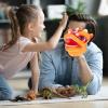 Abaodam Dancing Lion Hand Puppet Soft Animal Hand Puppet for Kids Storytelling Role Play Educational Toy 5.11 Inch view 3