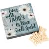 Carson Home Accents Game-Time with Family is Time Well Spent (Peg) (5" x 5") view 1