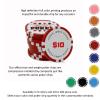 TigerTail Sports Thanks for Sharing in Our Special Day Personalized Name & Date Wedding Gift Poker Chips (Light Blue Chips) view 2