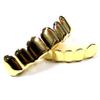 Official Big Jeff Audio Gold Plated Hater Hip Hop Top & Bottom 6 Teeth Grillz view 1